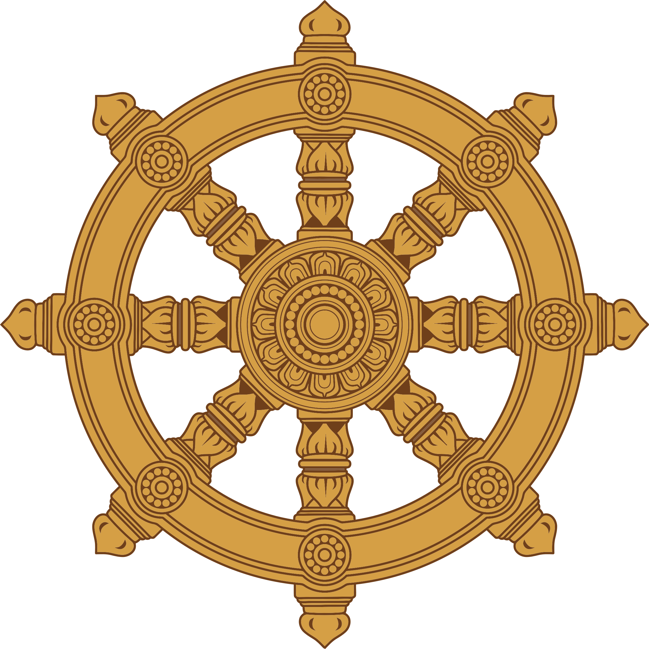Ornate Dharma Wheel - Dharma Wheel (2270x2270)