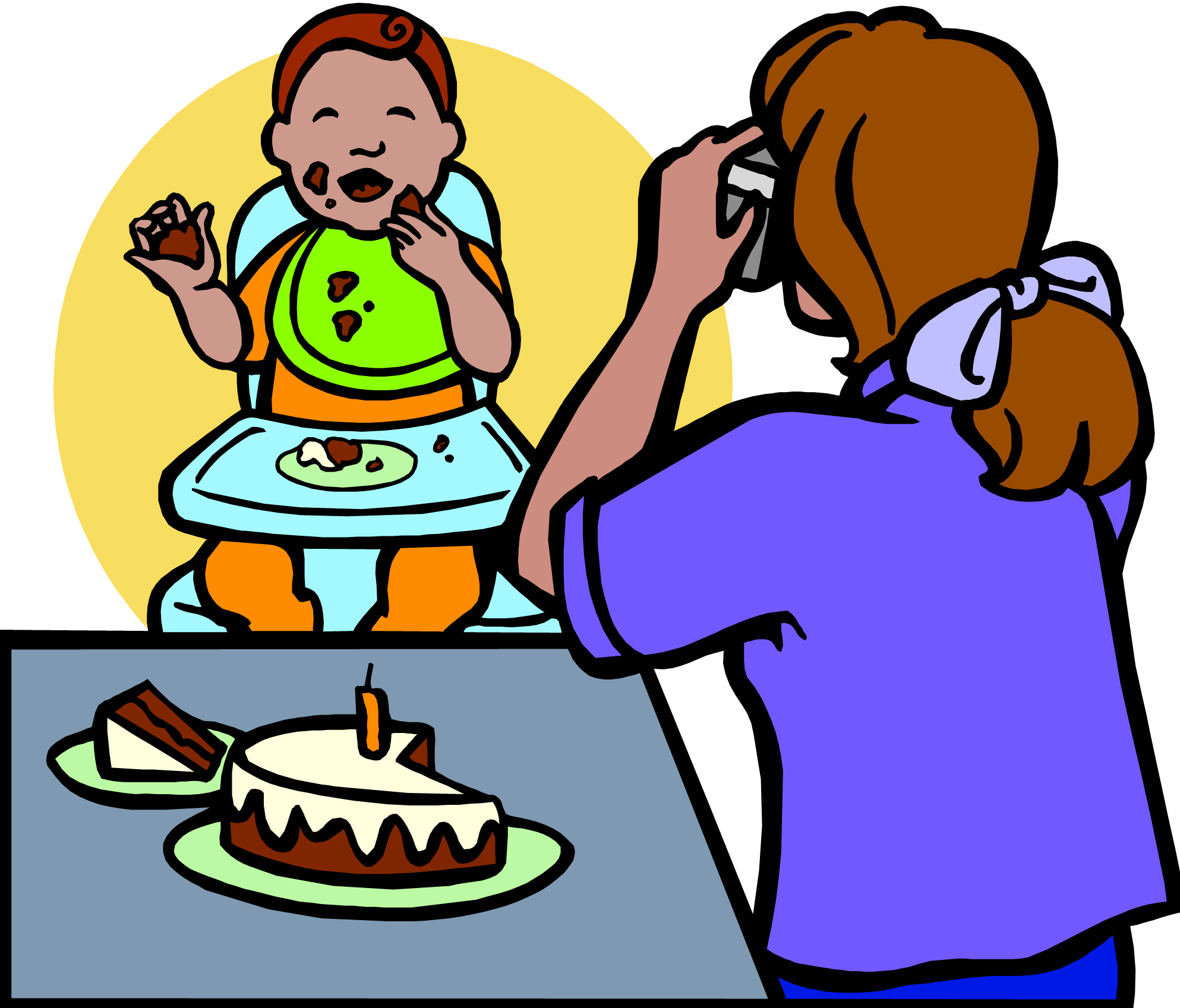 Baby's Signing Birthday - Birthday Cake (1986x1697)
