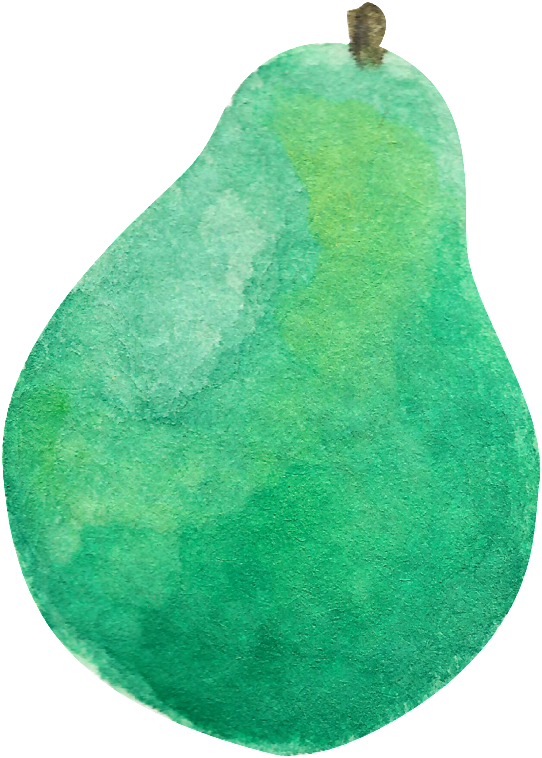 Acuarela Pintada A Mano Con Material De Frutales De - Watercolor Painting (650x884)