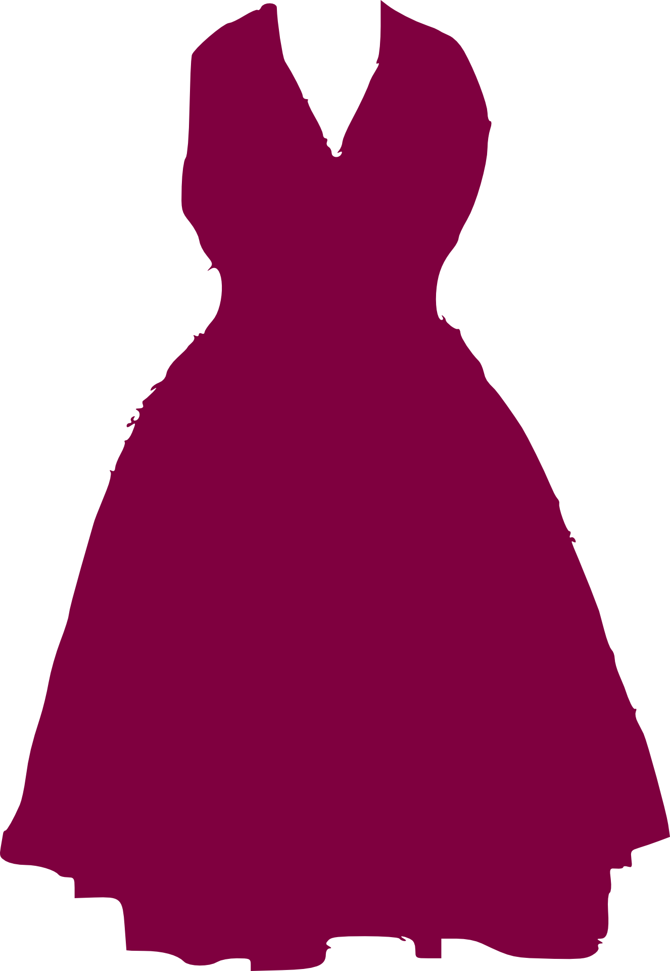 Wedding Dress Gown Clip Art - Dress Clip Art Transparent (1326x1920)