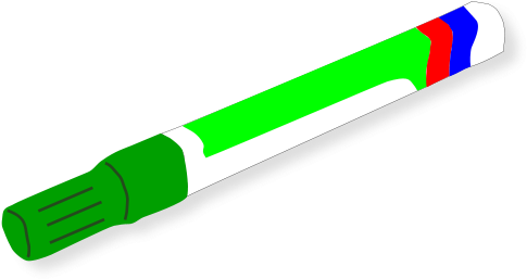 Green Marker Clip Art (566x800)