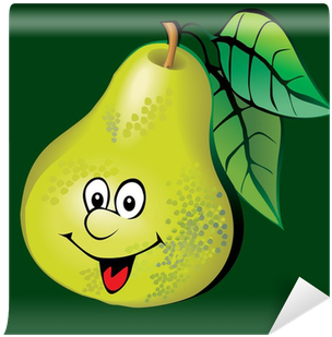 Carta Da Parati Pera Lively - Pera Animada (400x400)