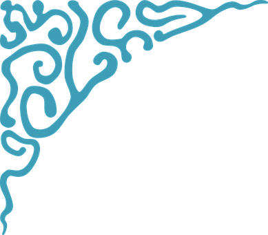 Corner Decoration Fancy Flourish Ornament - Eid Mubarak In Arabic Script, Eid Al Fitr Calligraphy (389x340)
