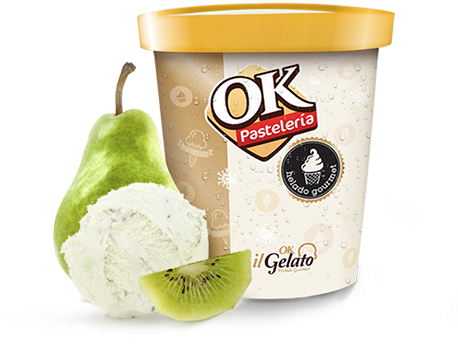 Helado De Agua Kiwi-pera - Pasteleria Ok (467x399)