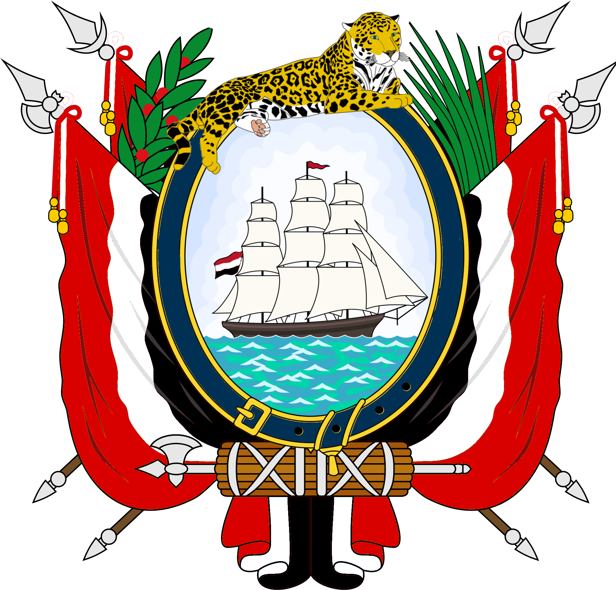 Coat Of Arms Of South American Country - Ecuador Coat Of Arms (2000x2029)
