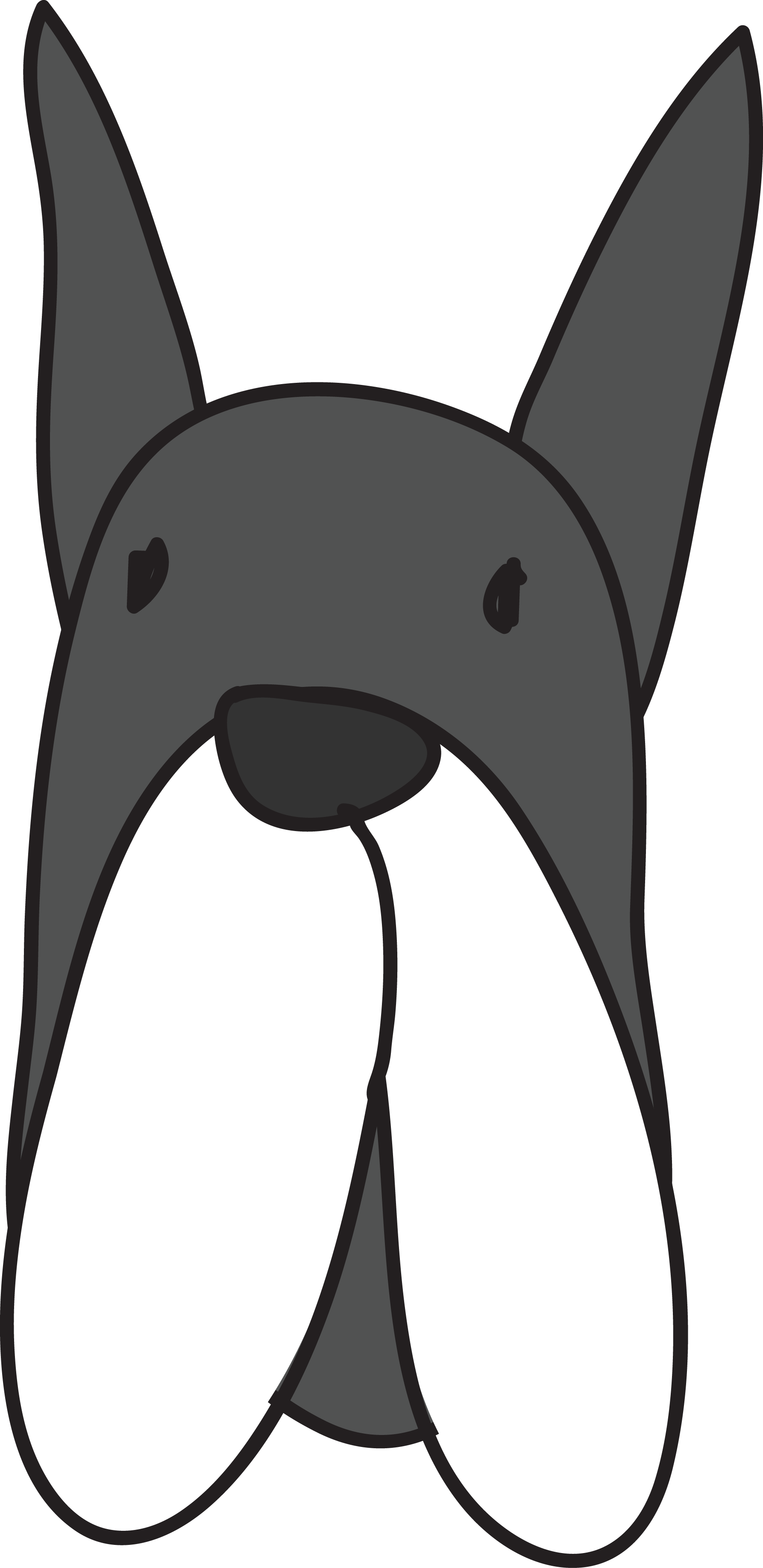 Dog Breed Cartoon Clip Art - Dog Breed Cartoon Clip Art (1786x3666)