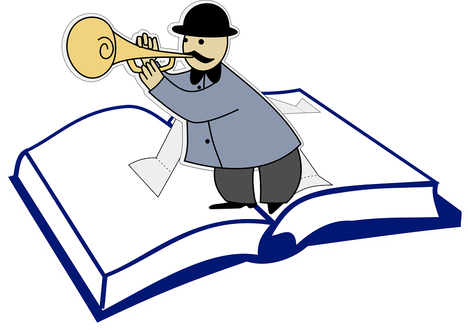 Book Listening Cliparts 7, Buy Clip Art - Open Book Clip Art (960x678)