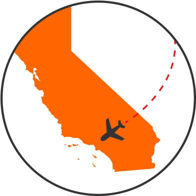 Description - California Map With Capital (399x405)