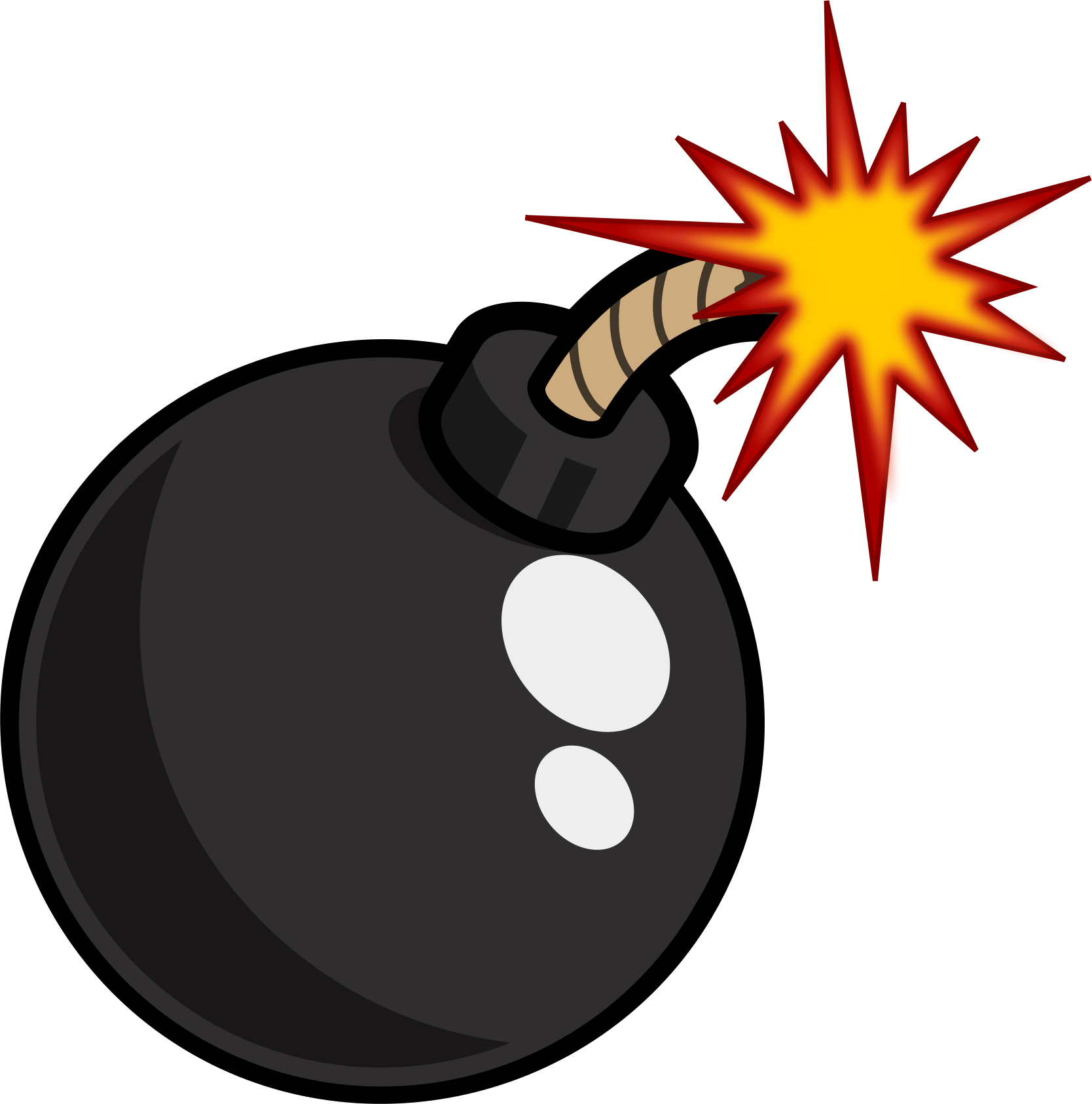 Free - Cartoon Bomb Png (1668x1686)