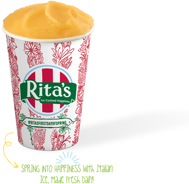 Also, Dairy Queen Is Giving Away Free Soft Serve Ice - Rita's Italian Ice (608x617)