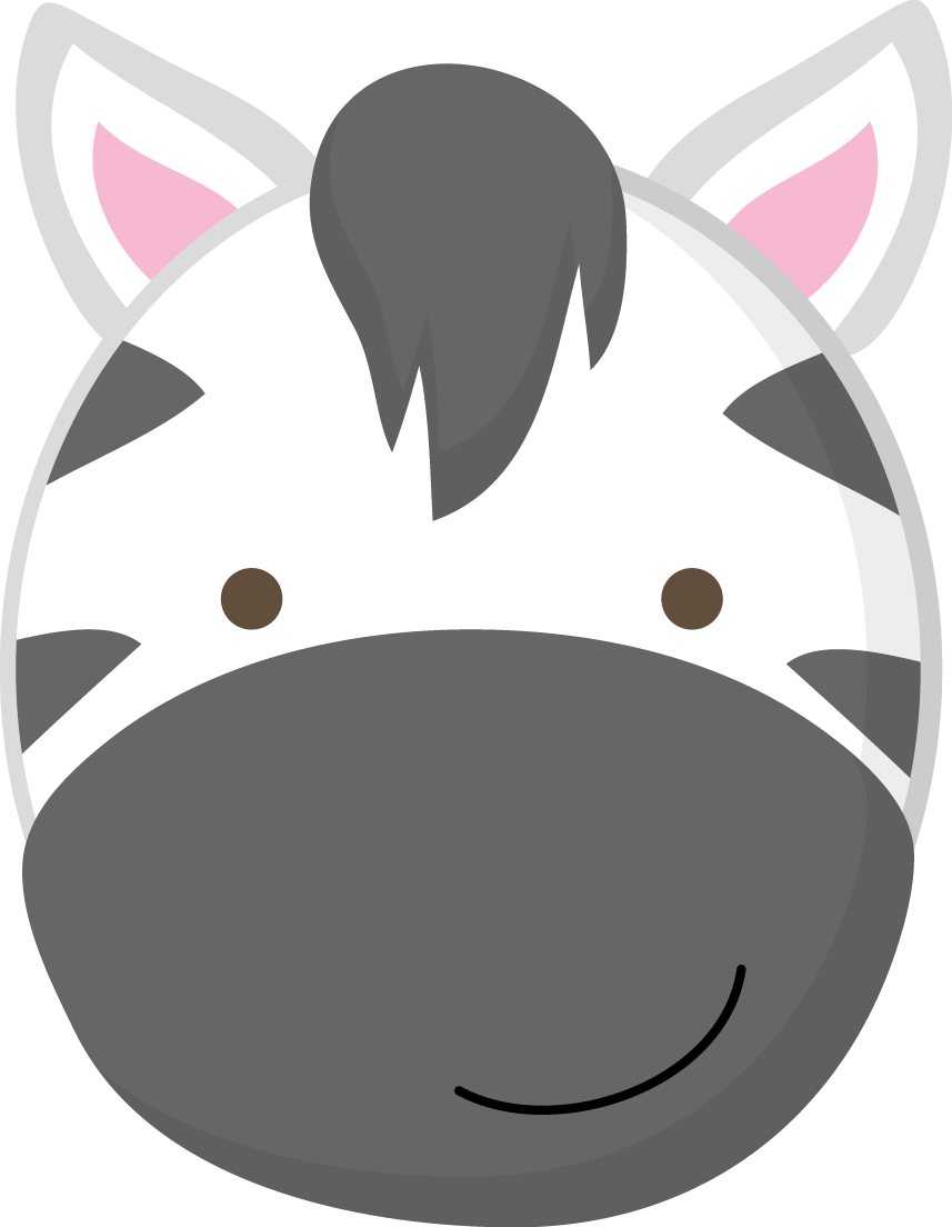 Bonitas Imágenes De Caras De Bebés De La Jungla - Zebra Face Clipart (857x1104)