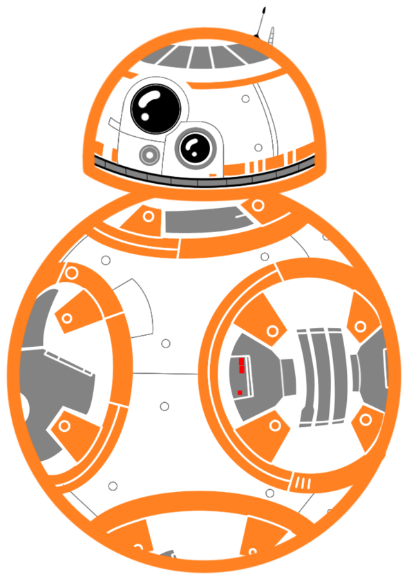 Baby Shower Invitation Generator New Star Wars Droids - Bb-8 (894x894)