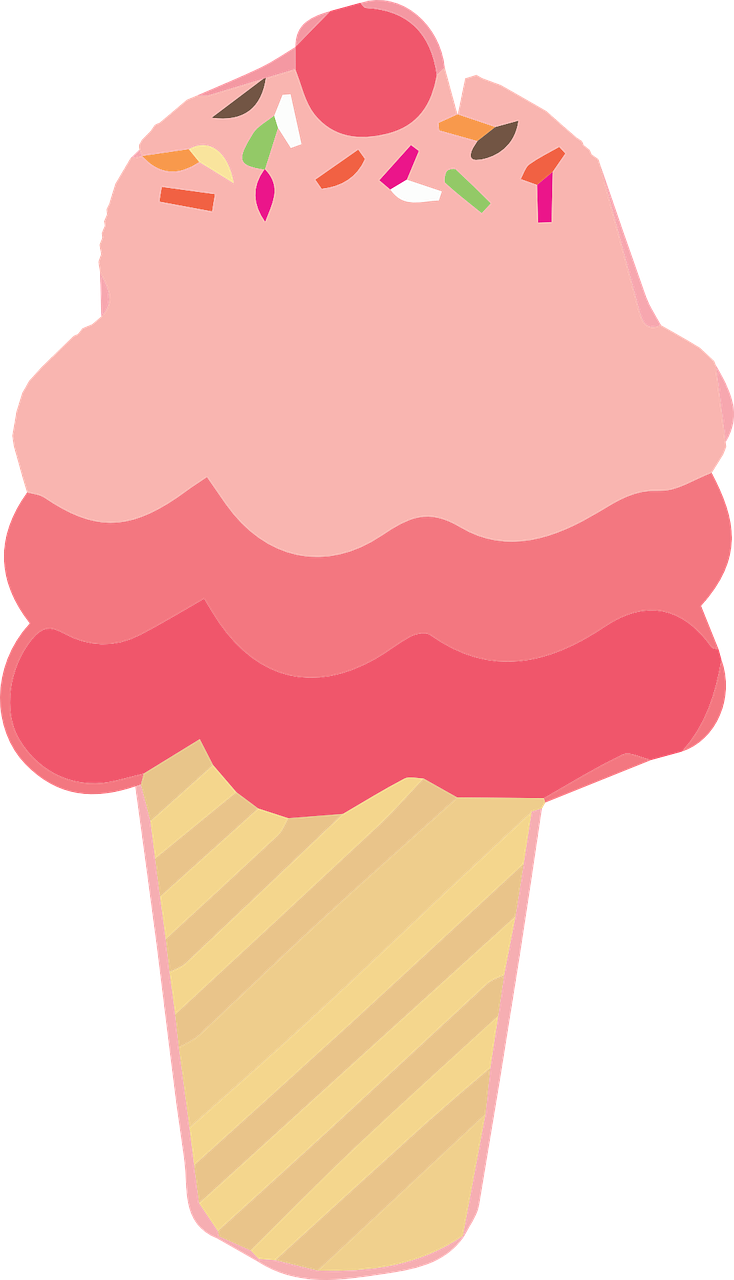 Cone Food Ice Cream Summer Png Image - ไอศกรีม Clipart (734x1280)