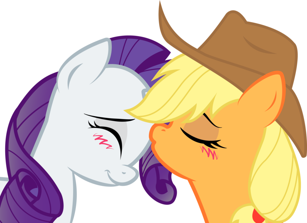 Applejack And Rarity - Apple Jack And Rarity (1050x761)