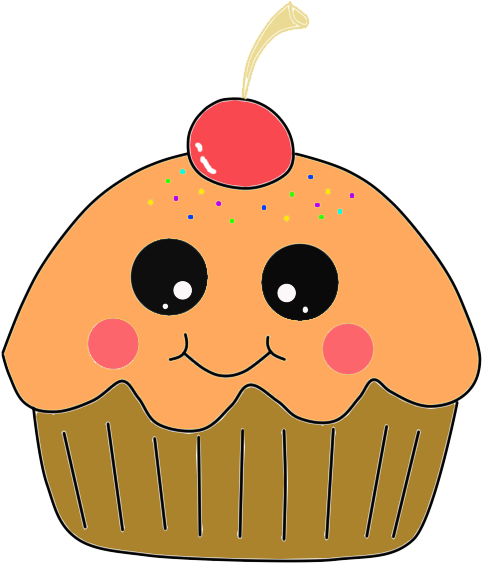 Hah Tu Je - Gambar Kartun Cup Cake (489x567)