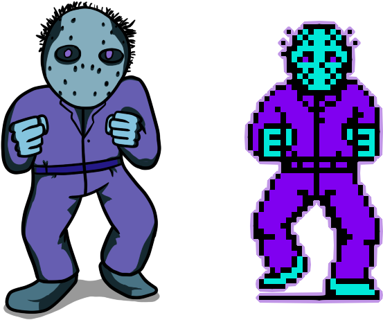Nes Jason Voorhees By Klunsgod - Friday The 13th Video Game (800x600)