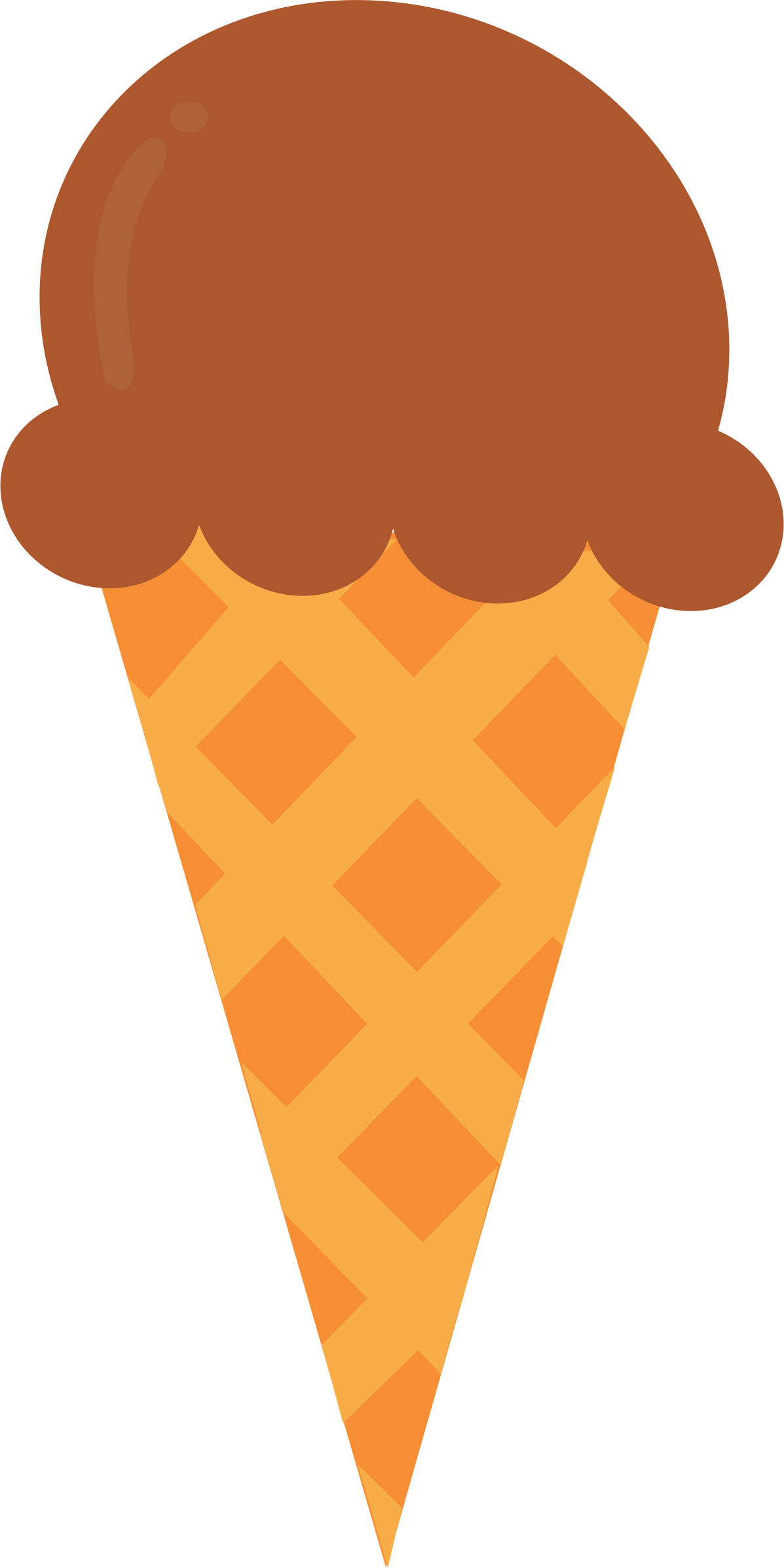 Big Image - Ice Cream Cone Clipart (1197x2391)