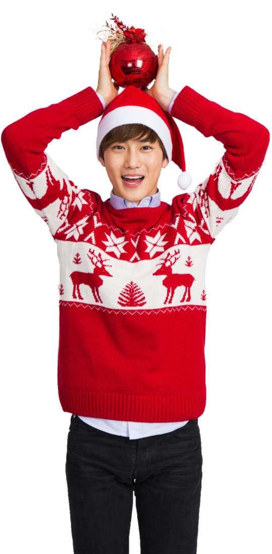 Suho K-pop Exo Christmas Day - Christmas Exo Png (723x1106)