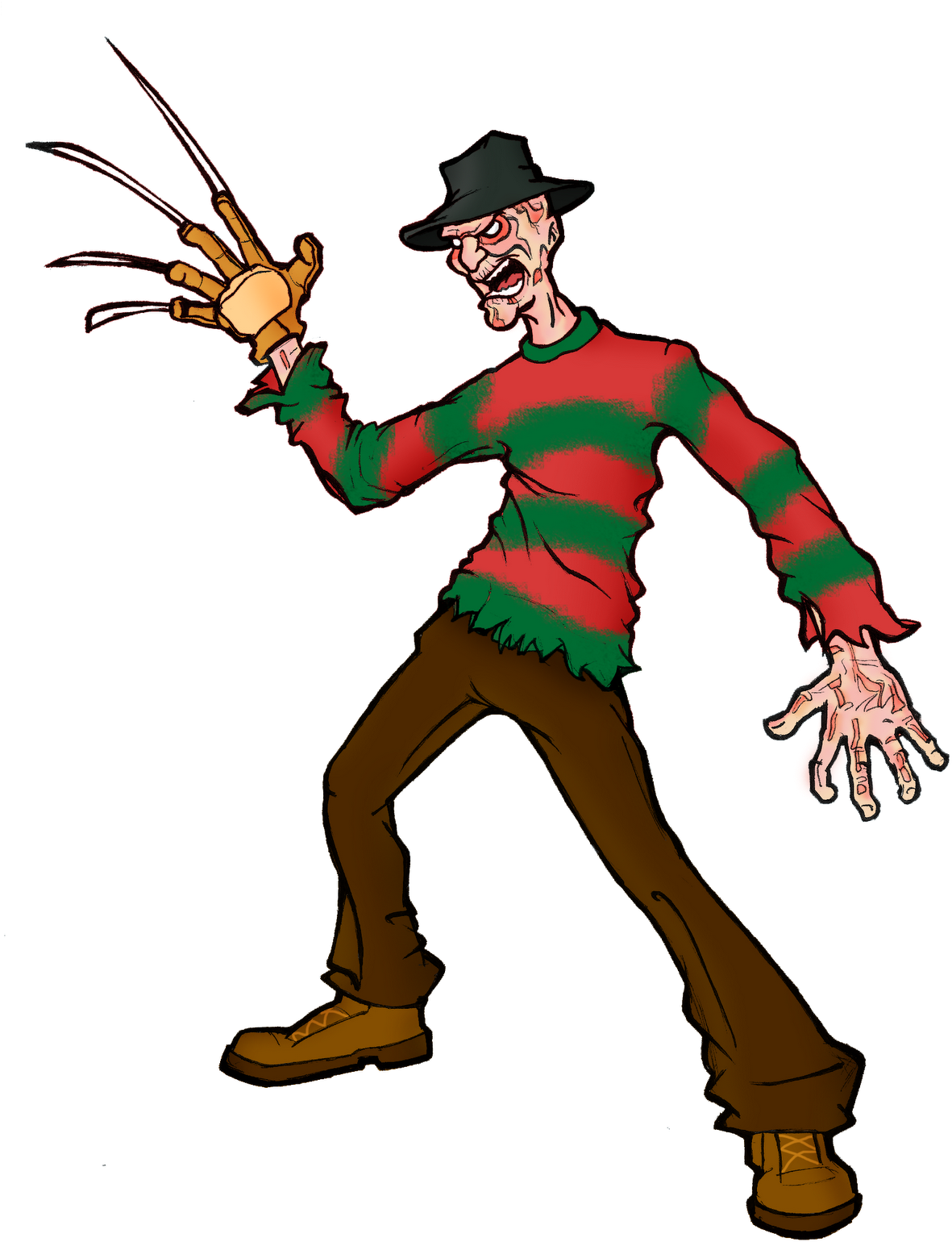 Freddy Krueger - Freddy Krueger Cartoon (1217x1600)