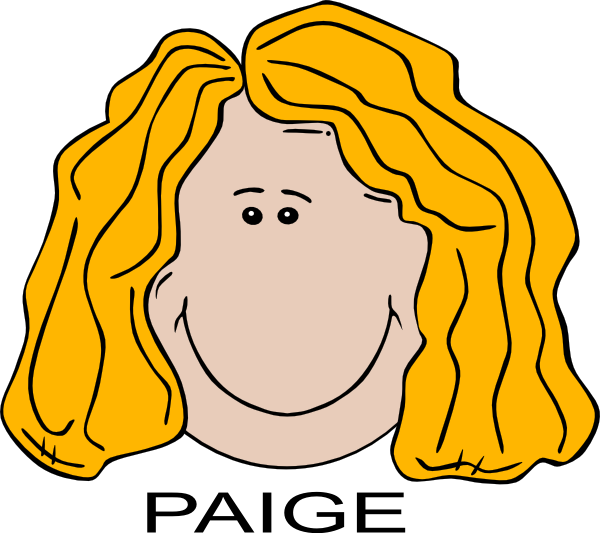 Paige Clip Art At Clker - Paryk Png (600x533)