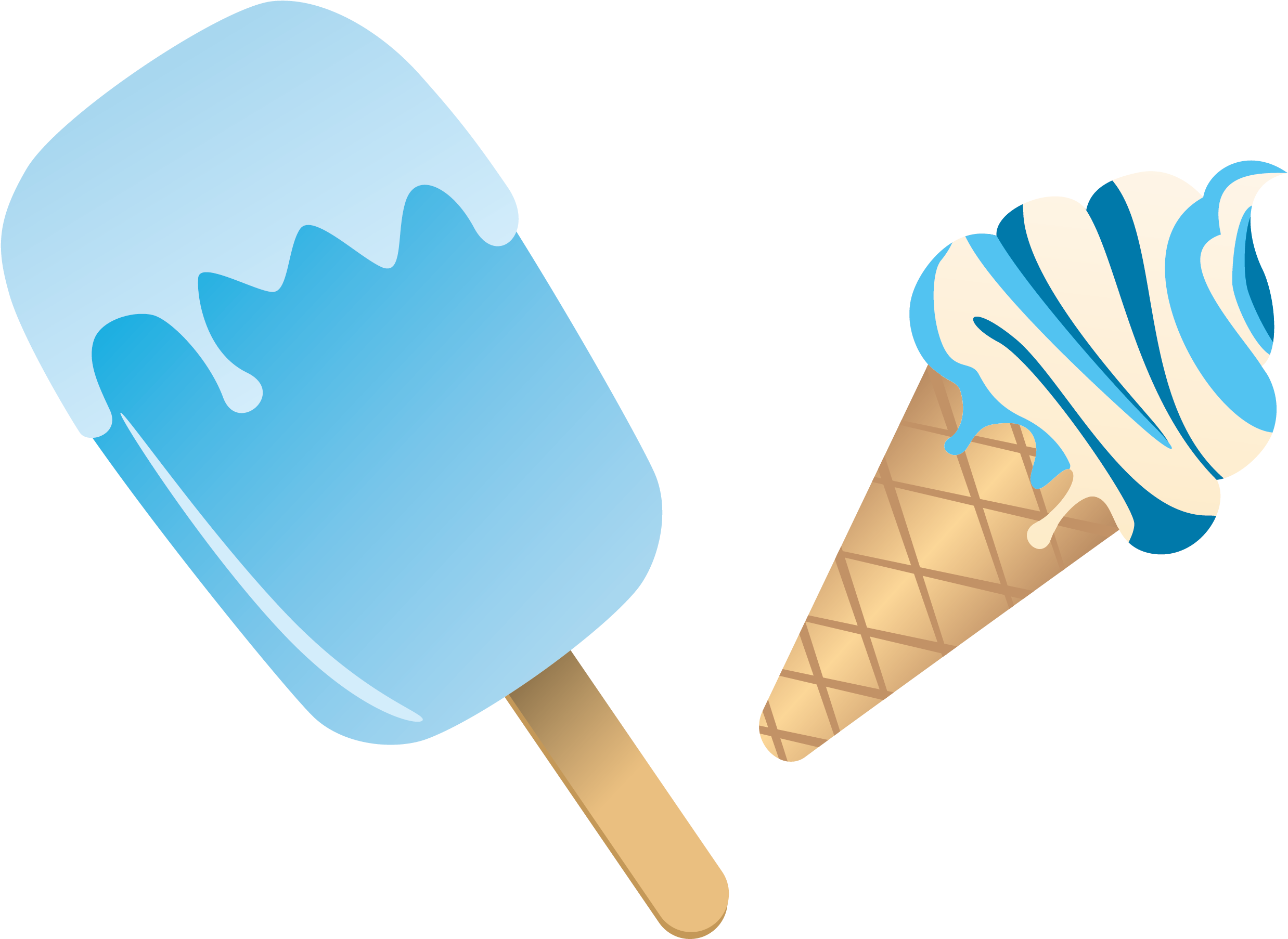 Ice Cream Cone Ice Pop - Ice Cream Cone Ice Pop - (2762x1898) Png Clipa...