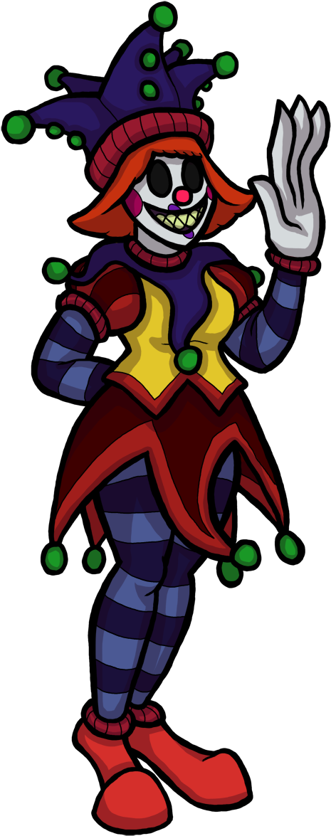 Cookie The Tiefling Jester - Cartoon (604x1200)