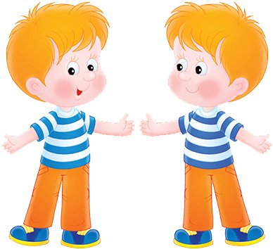 Father And Daughter - Duplicate Clipart (400x371)