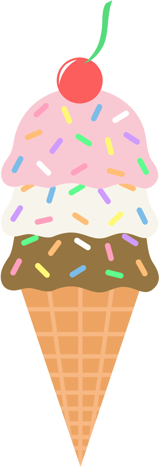 Clipart Info - Ice Cream Cone Clip Art (830x1725)