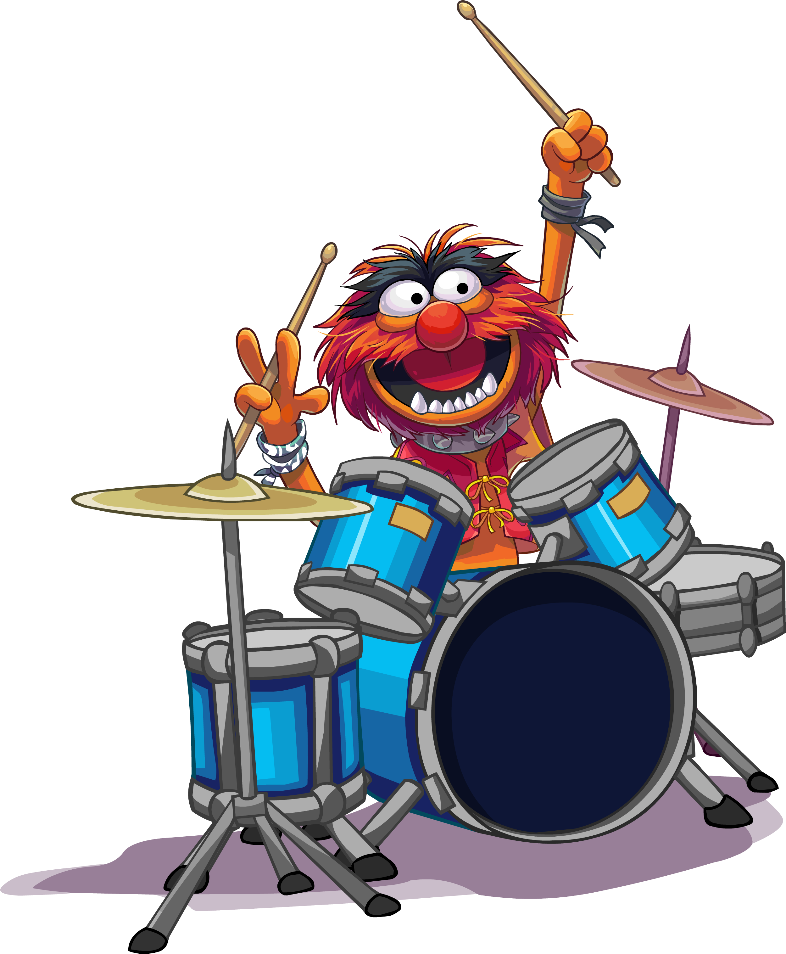 Animal Drum Electric Mayhem T Shirt (2500x3047)