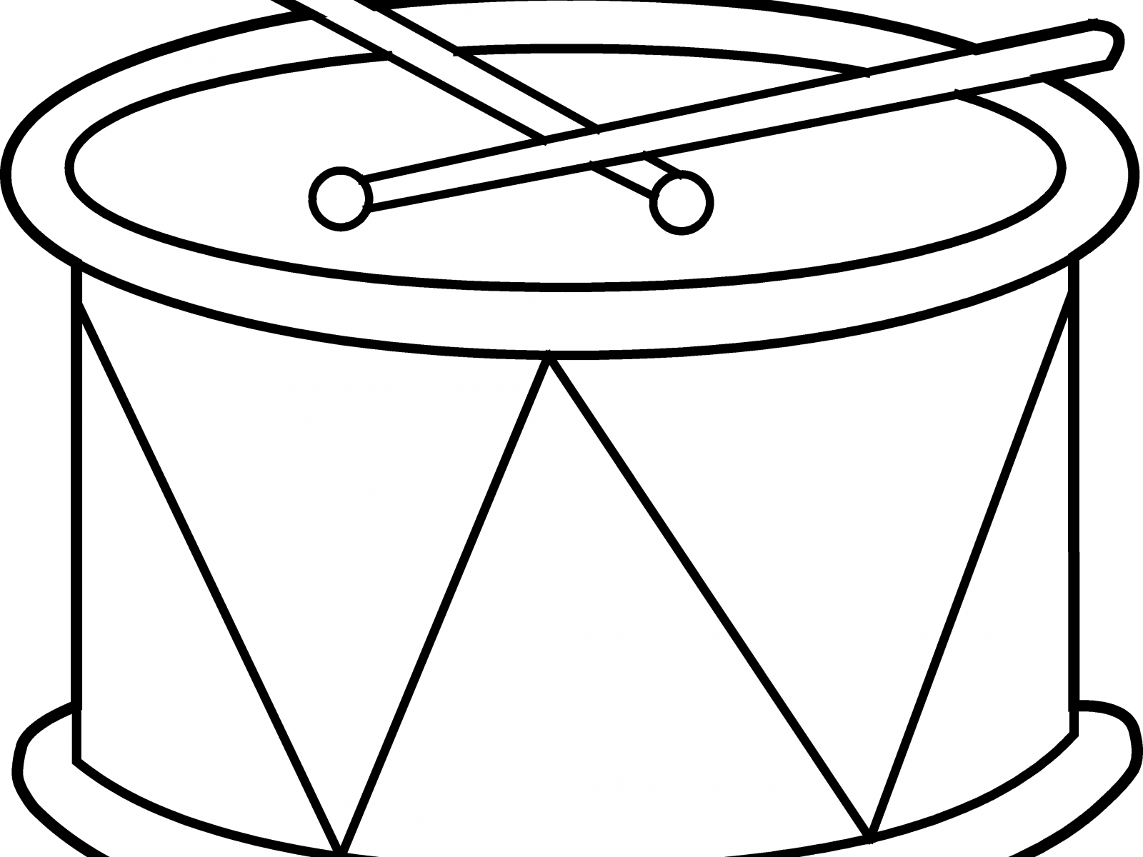 Bongo Drums Coloring Page Free Printable Drum Pages - Drum Coloring Page (1600x1200)