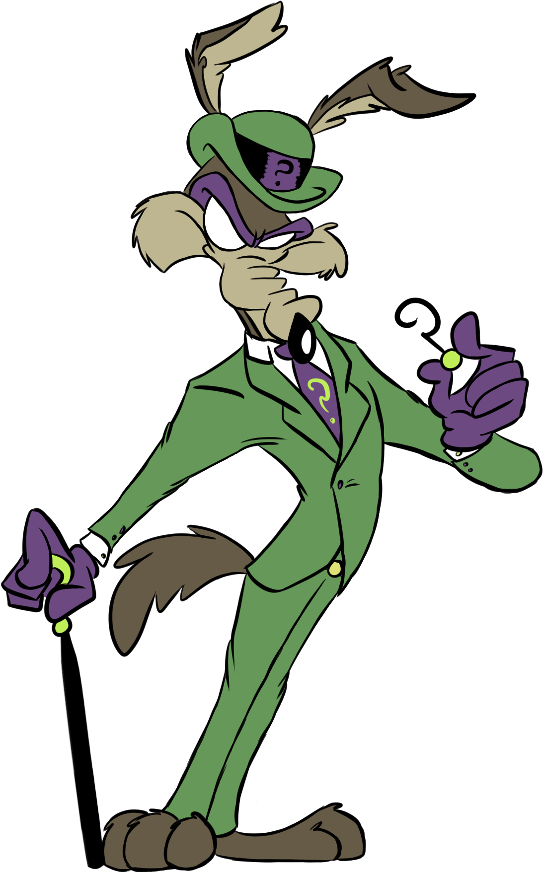 Riddler E Coyote - Wile E Coyote In A Suit (1417x1814)