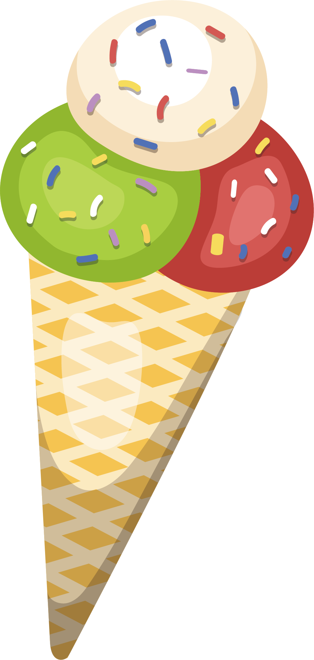 Ice Cream Cone Illustration - Ice Cream Cone Illustration (1017x2137)