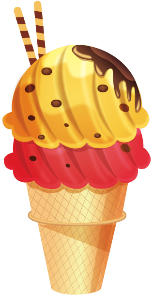 Ice Cream Cone Sundae Matcha - Ice Cream Cone Sundae Matcha (609x657)
