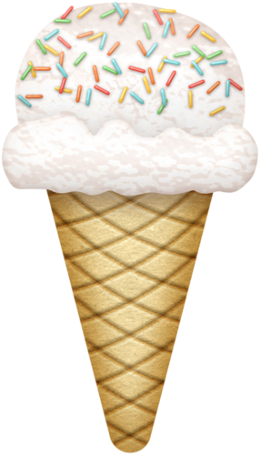 Ice Cream Cone With Sprinkles - Ice Cream Cone (286x500)