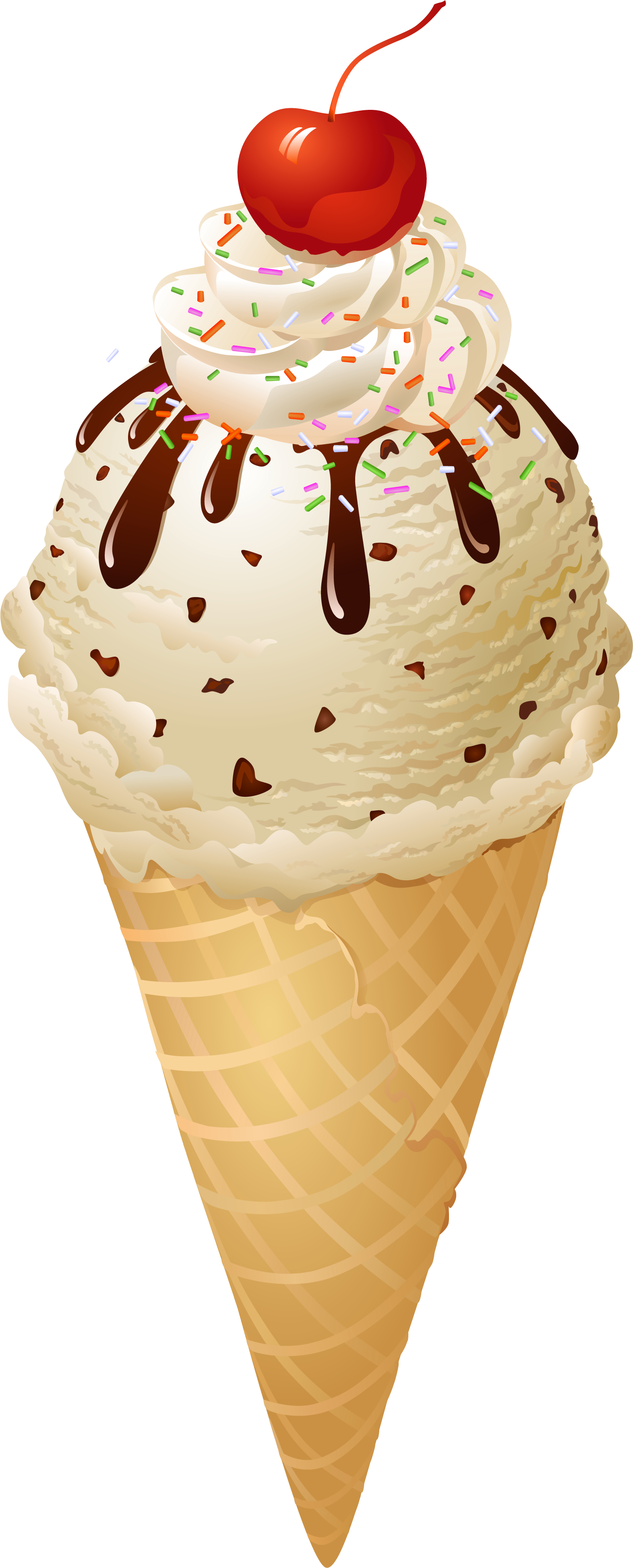 Transparent Ice Cream Cone Png Picture - Ice Cream Cone Transparent (1683x3977)
