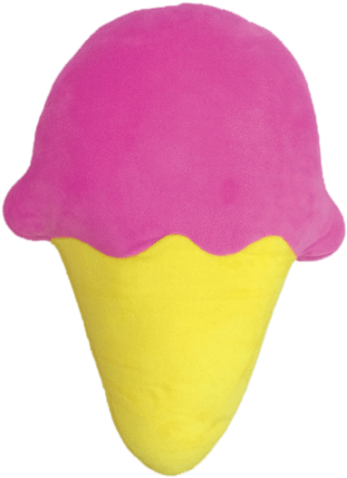 Ice Cream Cone Scented Embroidered Pillow - Ice Cream Cone (550x550)