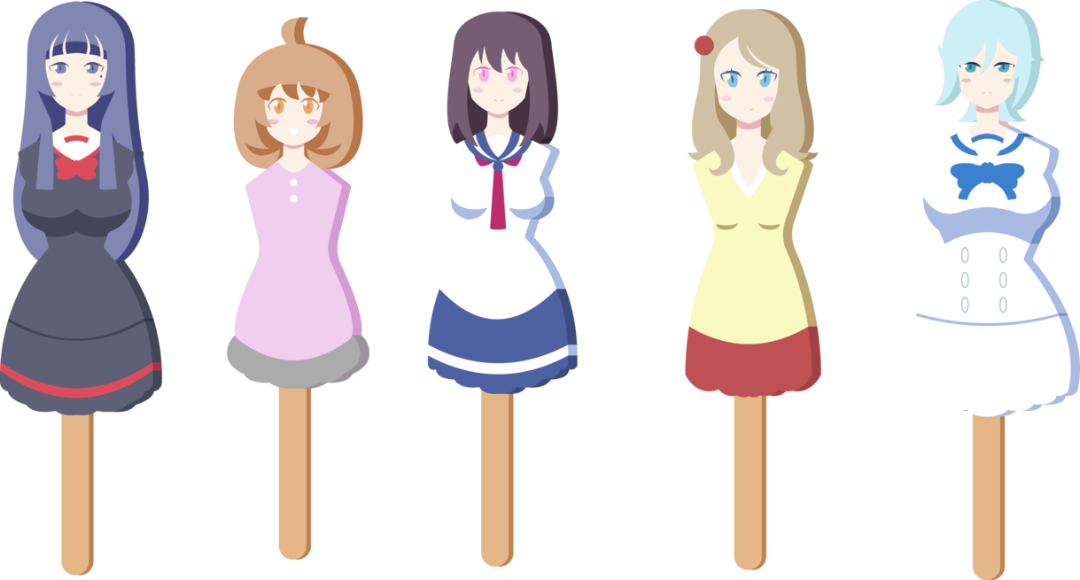 Ice Cream Girls By Db-palette - Transforming Girls Henkei Shojo (1219x655)