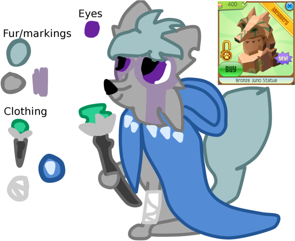 Juno The Arctic Wolf Alpha By Roseyicywolf - Animal Jam Arctic Wolf Alpha (964x829)
