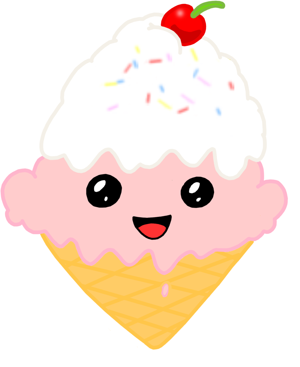 Free Icons Png - Cute Ice Cream Png (1024x1273)