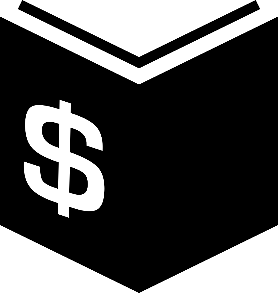 Book Of Economy With Dollar Money Sign Comments - Book Money Icon Png (930x980)