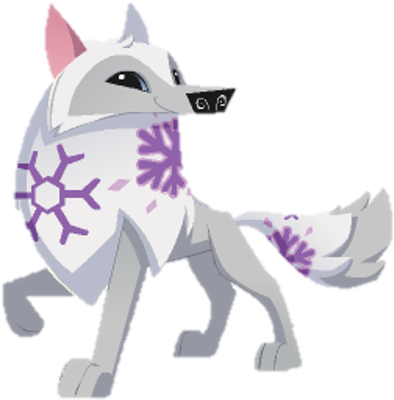 Image Arctic Wolf Green Png Animal Jam Wiki Fandom - Animal Jam Arctic Wolf (454x431)
