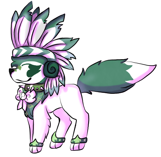 Contest Entry Chibi Arctic Wolf By Space Kitten - Cartoon (564x549)