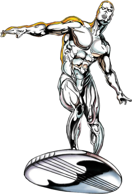Silver Surfer - Super Hero Squad Silver Surfer (481x689)