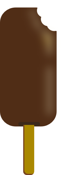 Candy Bar Clipart Ice Cream - Chocolate Ice Cream Bar Clipart (210x595)