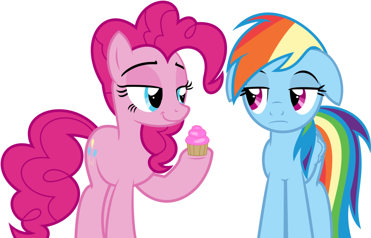 Kuren247, Cupcake, Duo, Floppy Ears, Food, - Pinkie Pie (1280x833)