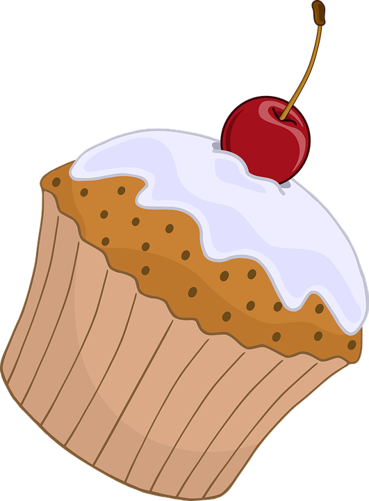 Cupcakes Cartoon - Muffins Clipart (531x720)