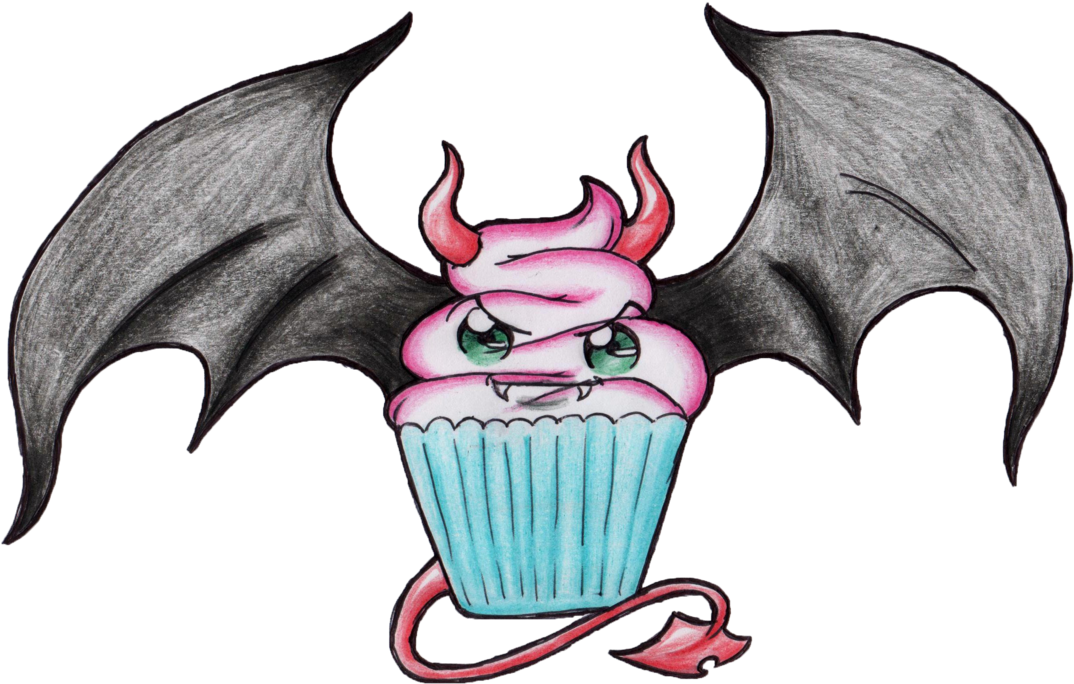 Kawaii Evil - Evil Cupcake Drawings (1125x710)