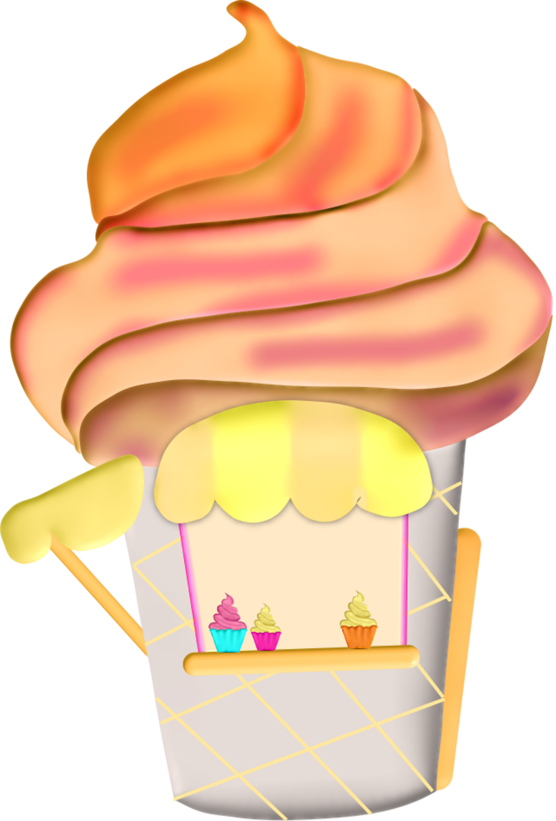 Language Schoolice Cream Backgroundcupcake Artnom - Ice Cream (800x1182)