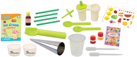 Ice Cream Factory Educational Toy Content - Science 4 You Eisfabrik Experimenteerset (600x255)