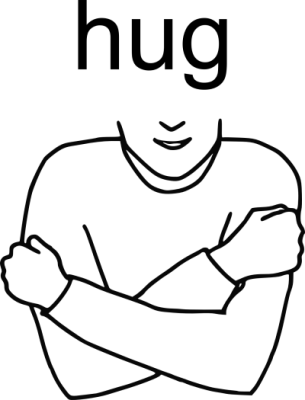 Give Yourself A Hug Clipart (305x400)